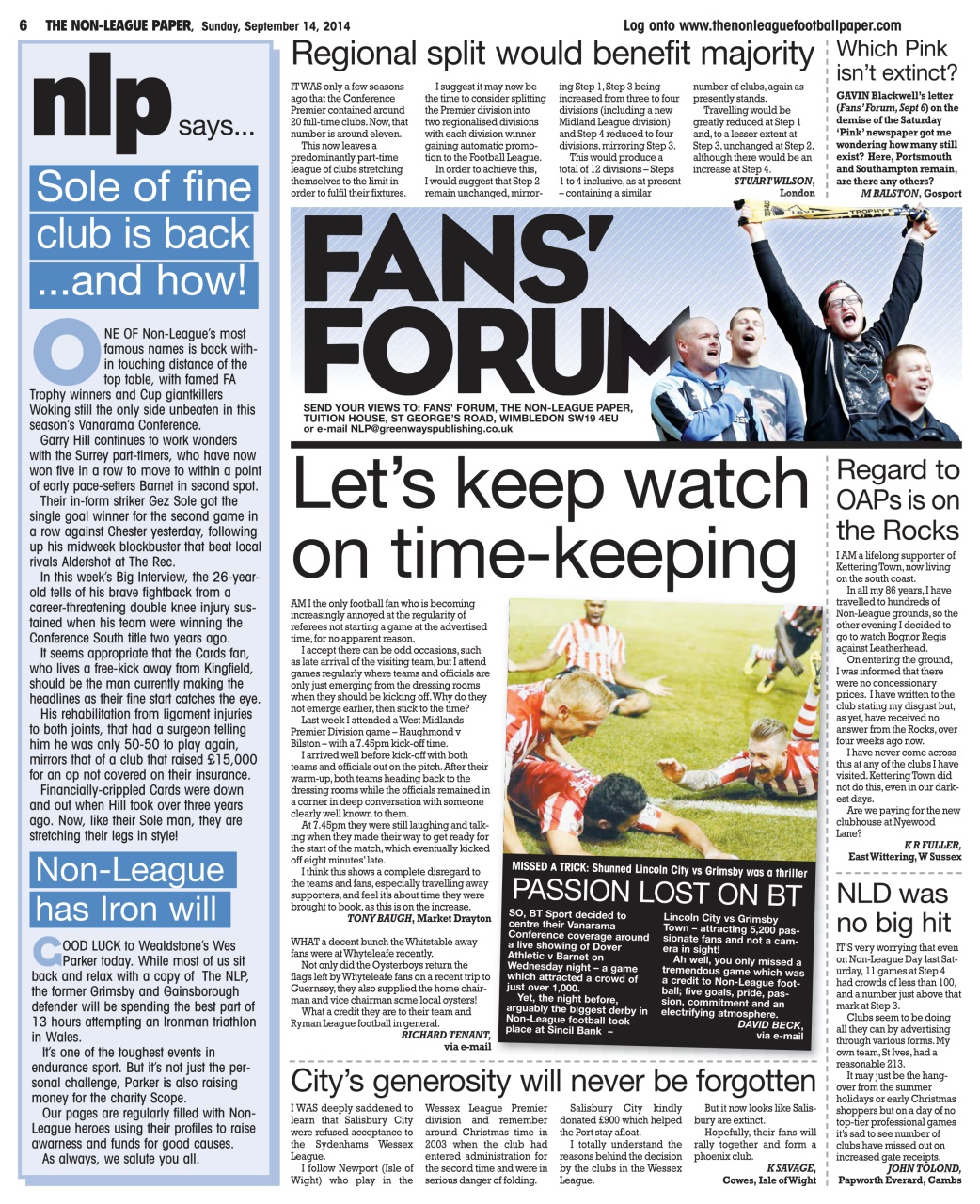 The Non-League Football Paper Preview Pages