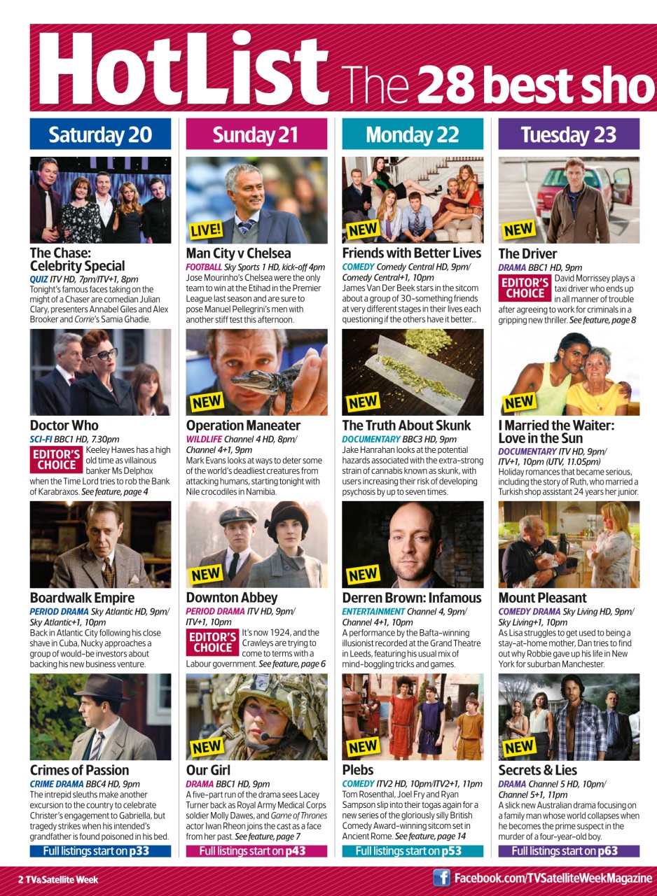 TV & Satellite Week Preview Pages