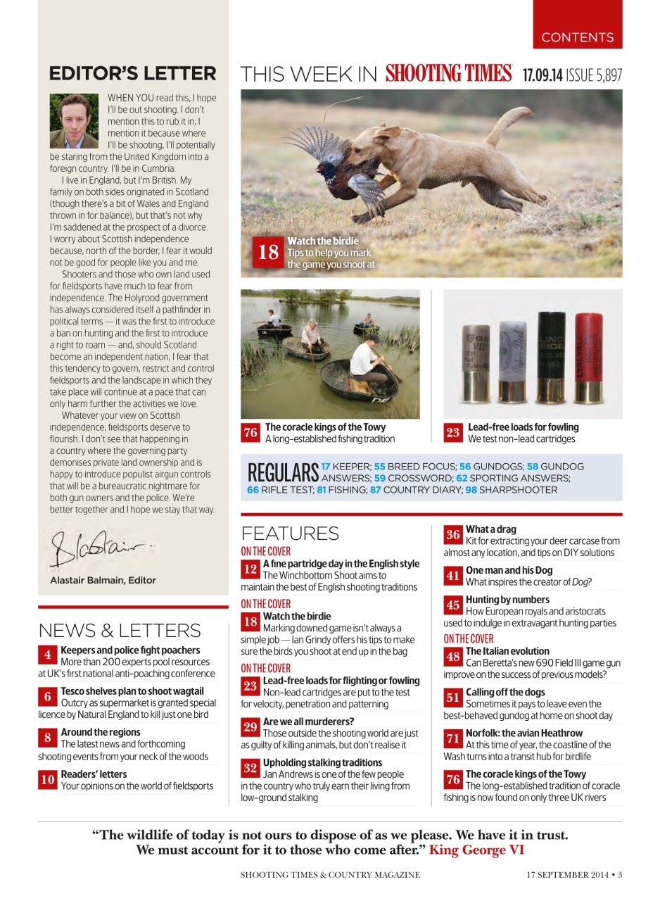 Shooting Times & Country Preview Pages