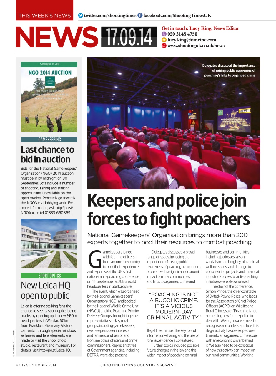 Shooting Times & Country Preview Pages