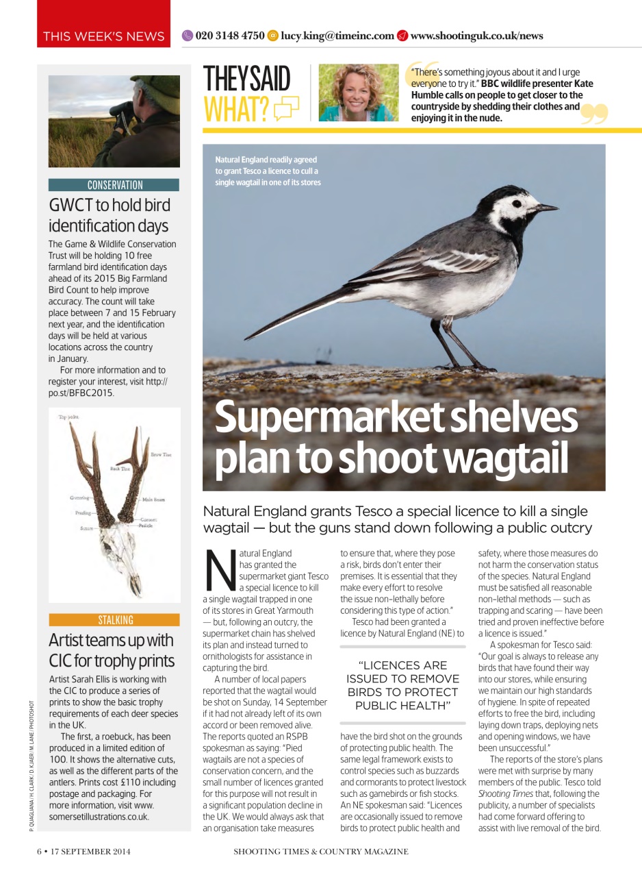 Shooting Times & Country Preview Pages