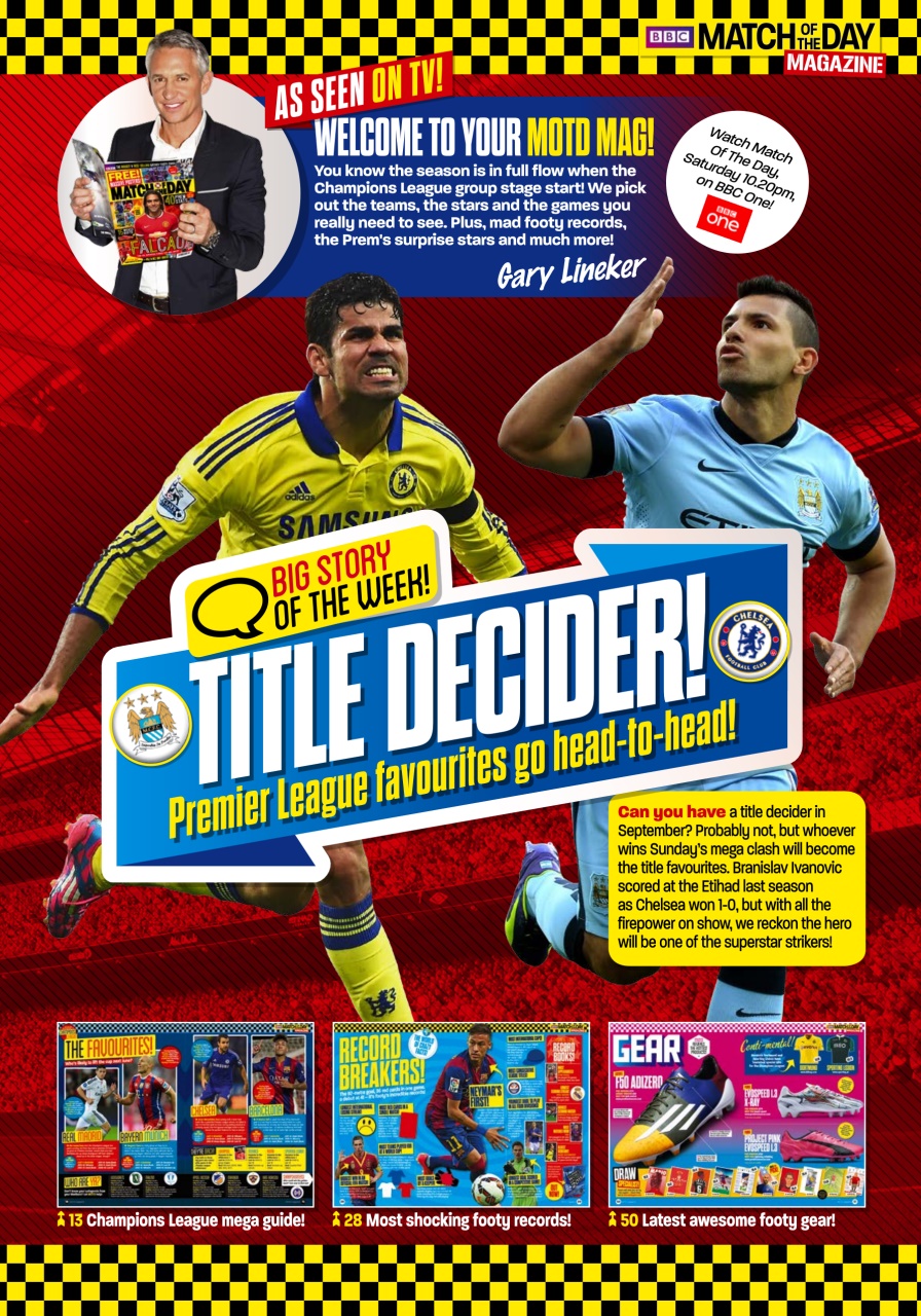 Match of the Day Preview Pages