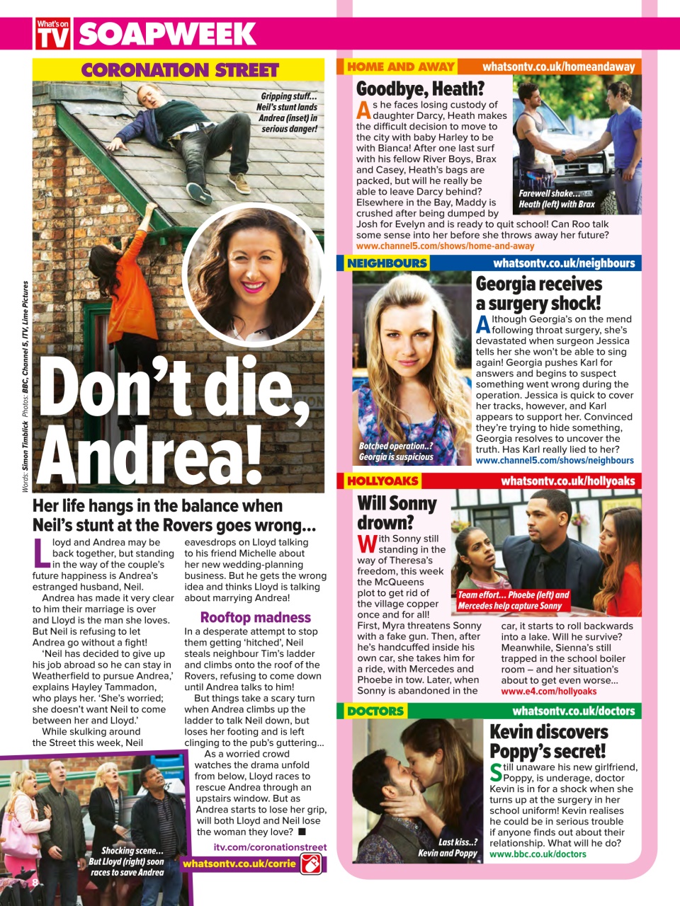 What's on TV Preview Pages