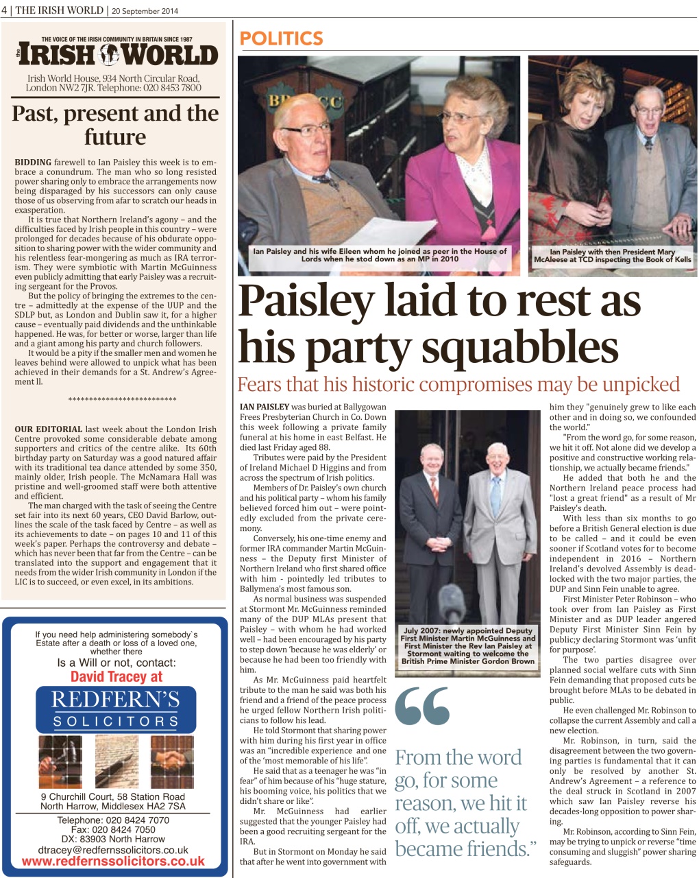 Irish World Preview Pages