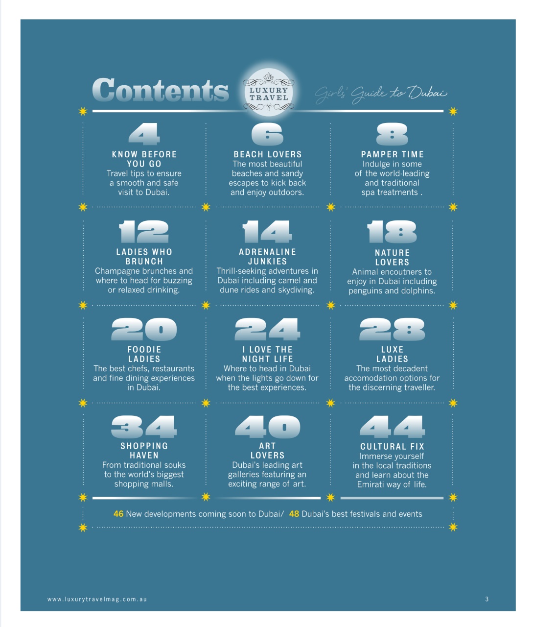 Luxury Travel Preview Pages