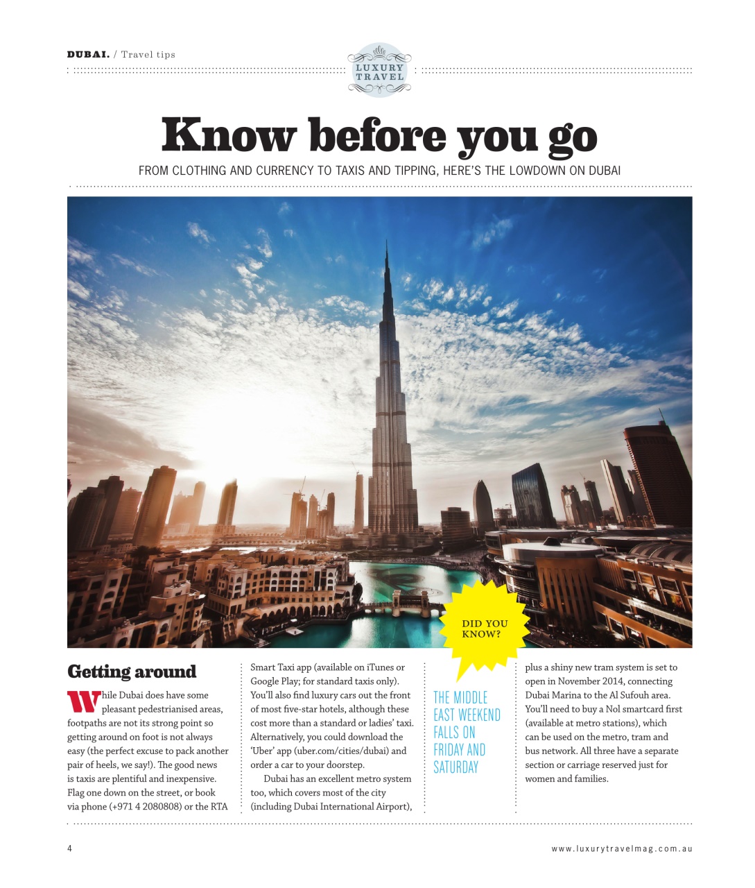 Luxury Travel Preview Pages