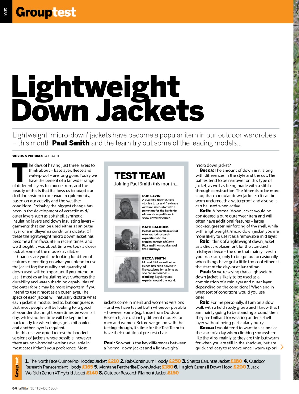 Trek & Mountain Magazine Preview Pages