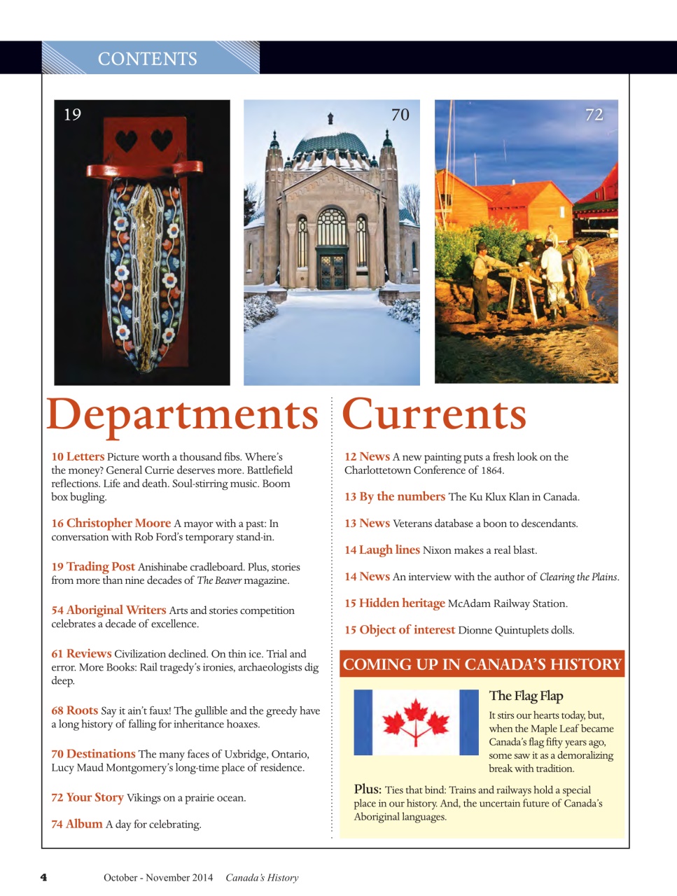 Canada's History Preview Pages