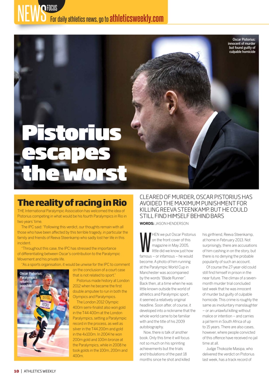 AW – Athletics Weekly Magazine Preview Pages