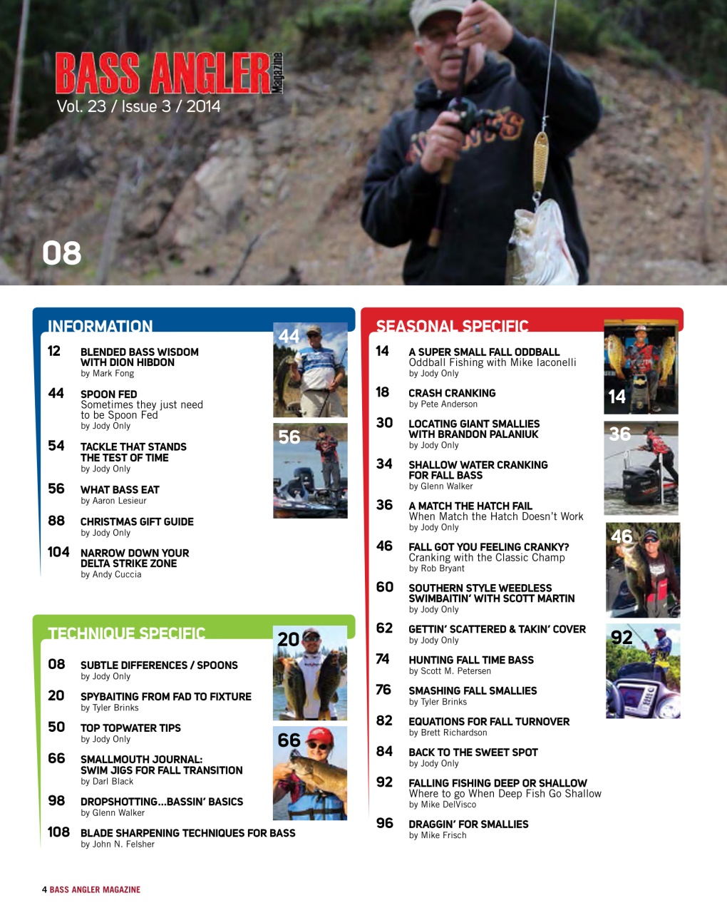 BASS ANGLER MAGAZINE Preview Pages