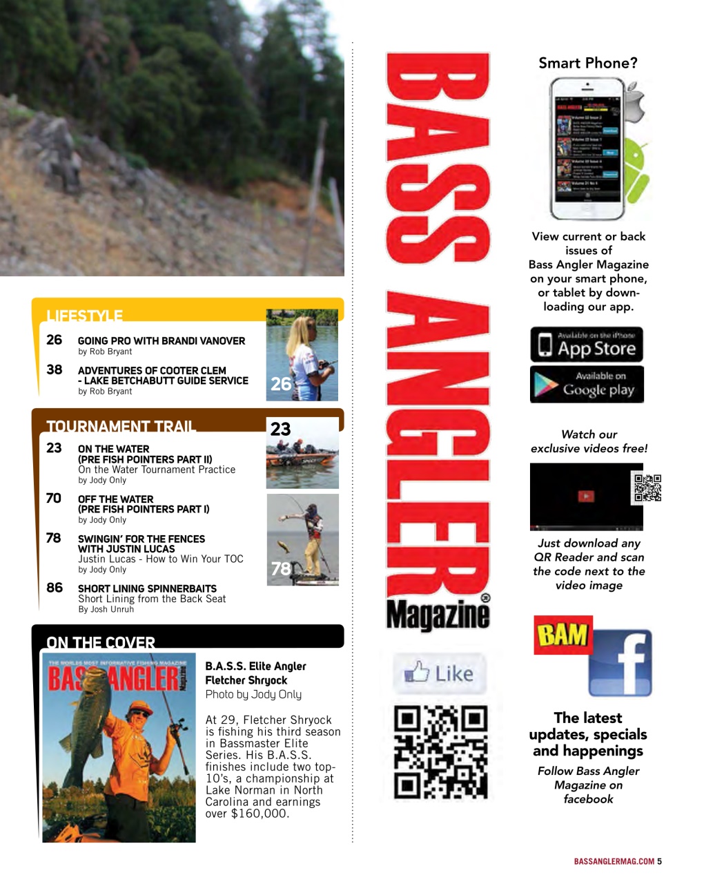 BASS ANGLER MAGAZINE Preview Pages