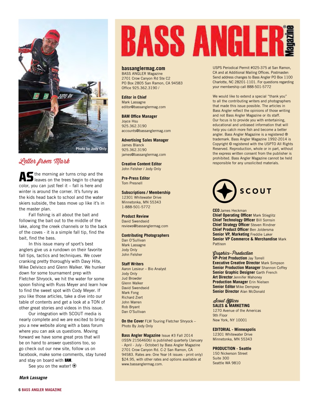 BASS ANGLER MAGAZINE Preview Pages