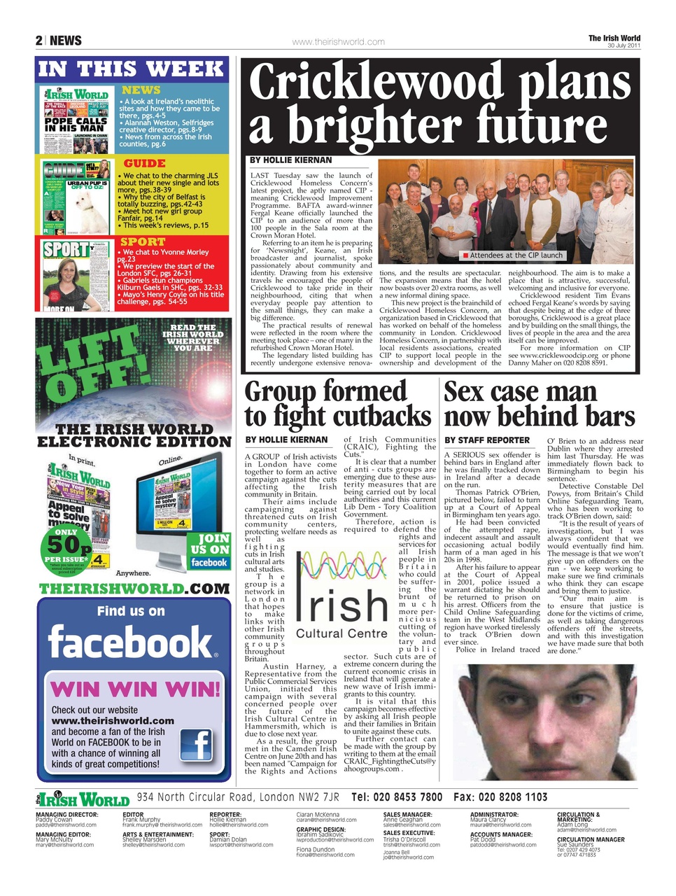 Irish World Preview Pages