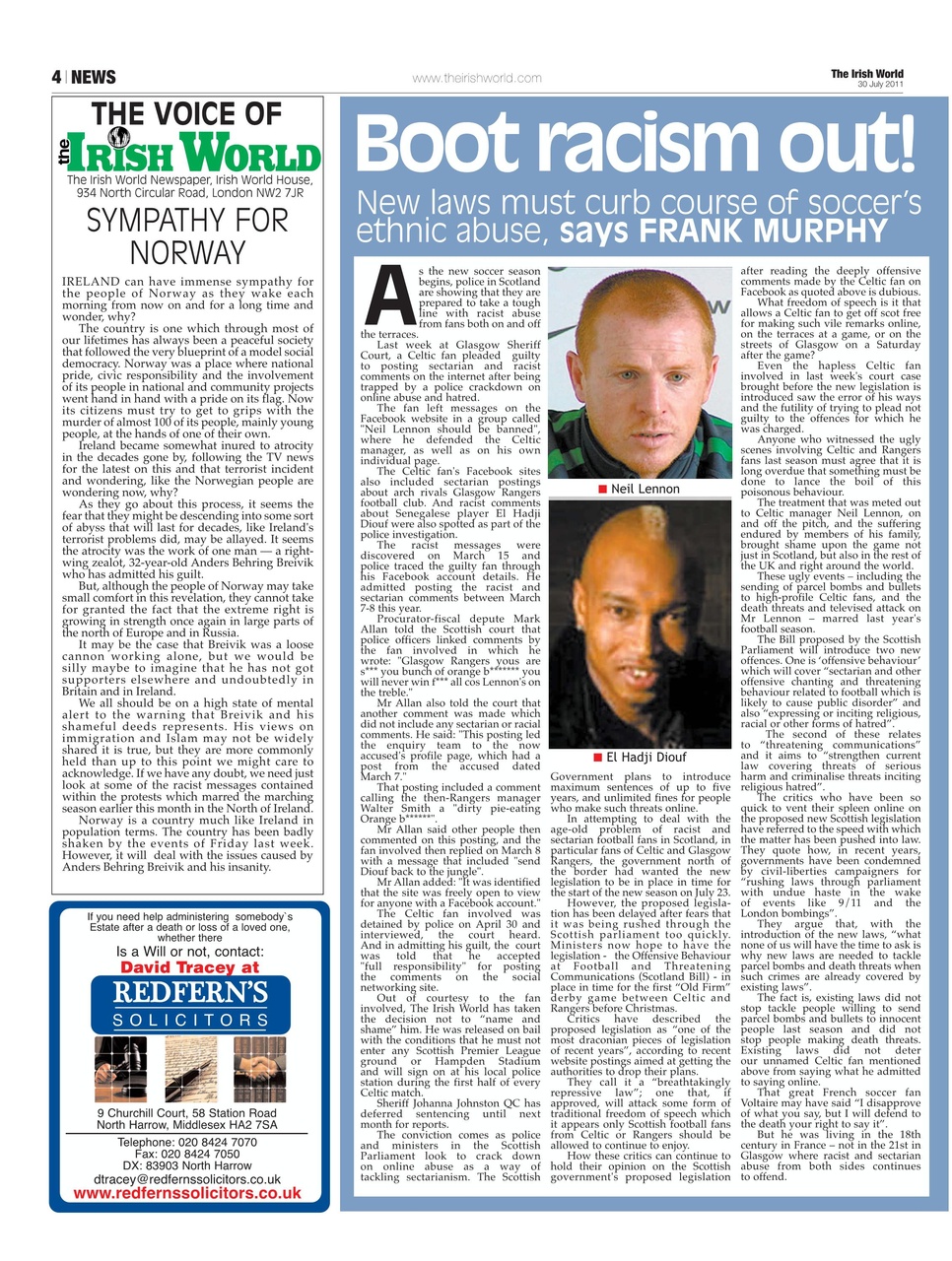 Irish World Preview Pages