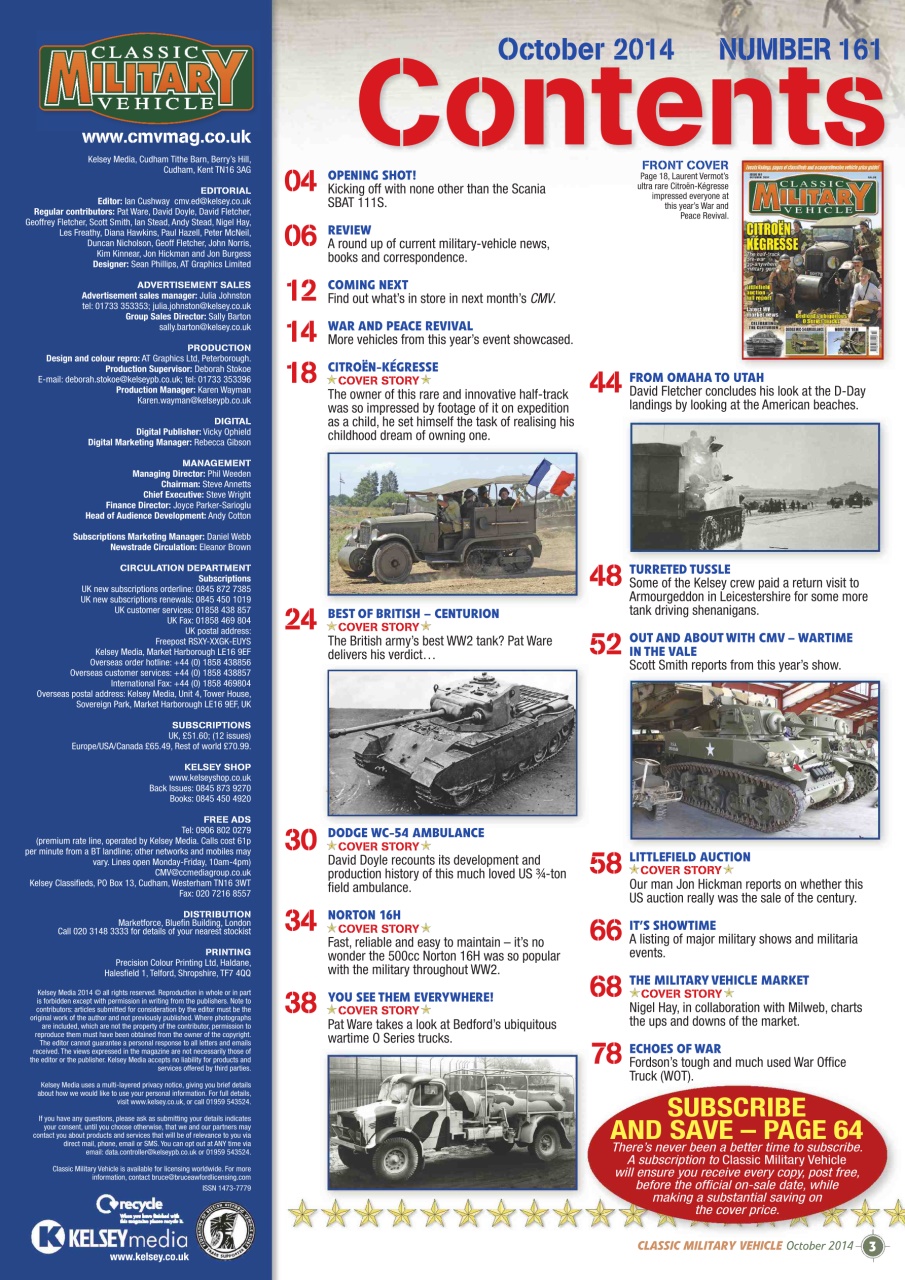 Classic Military Vehicle Preview Pages