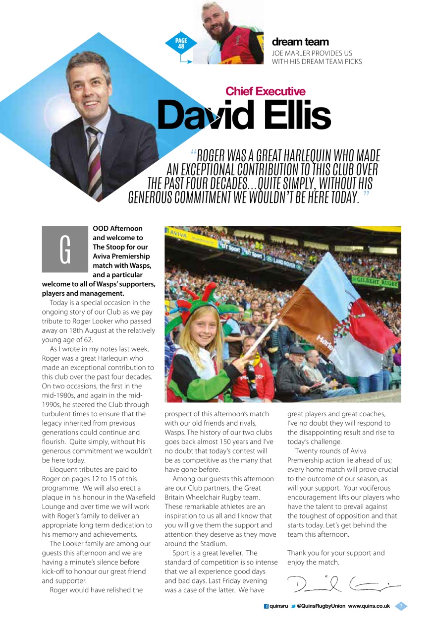Harlequins Preview Pages