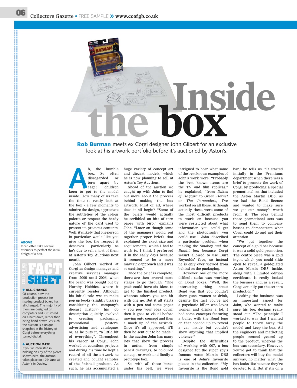 Collectors Gazette Preview Pages