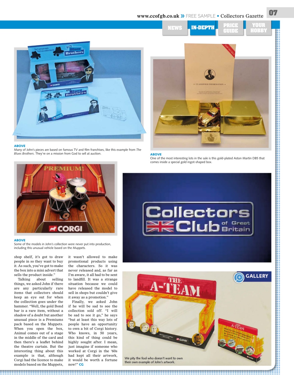 Collectors Gazette Preview Pages