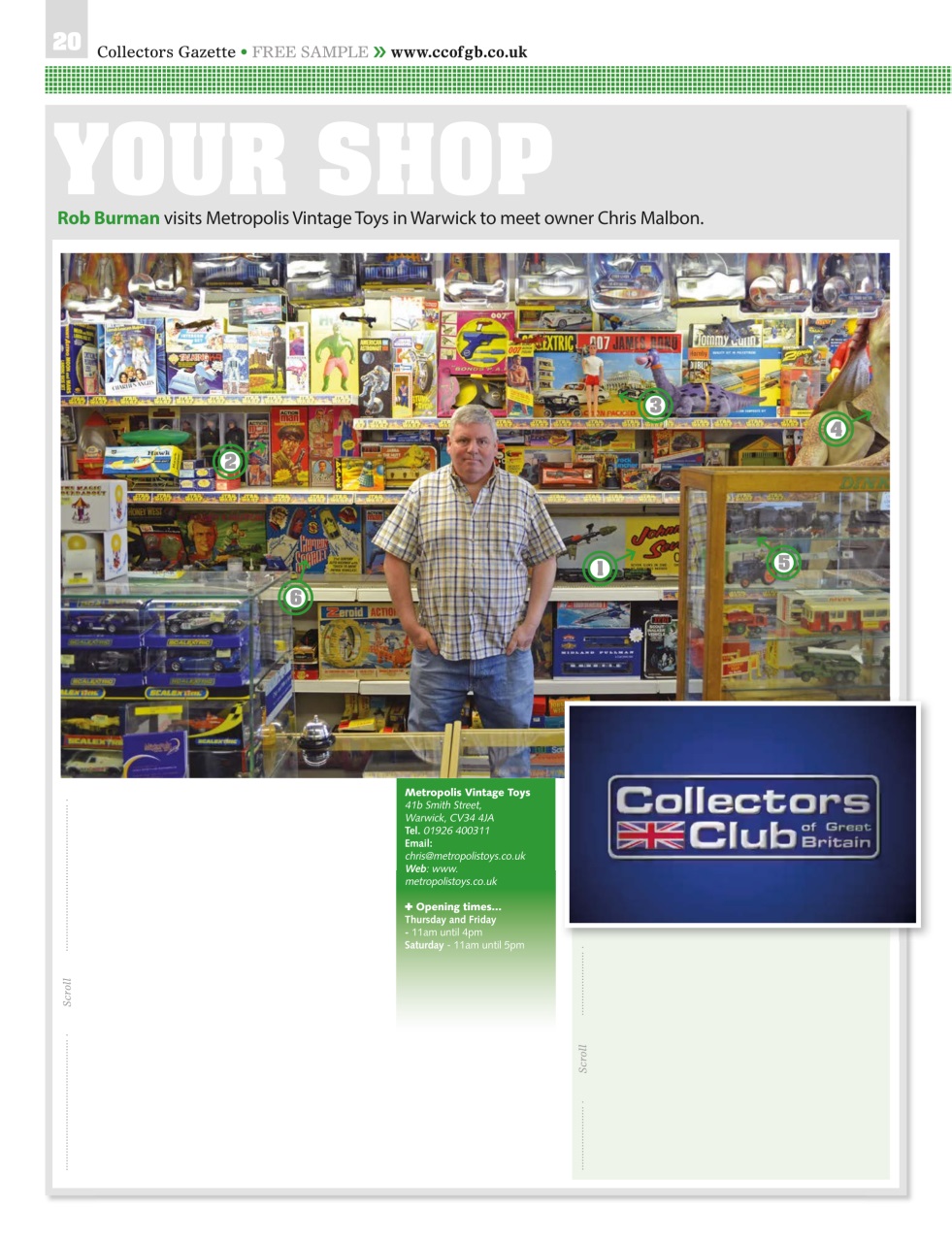 Collectors Gazette Preview Pages