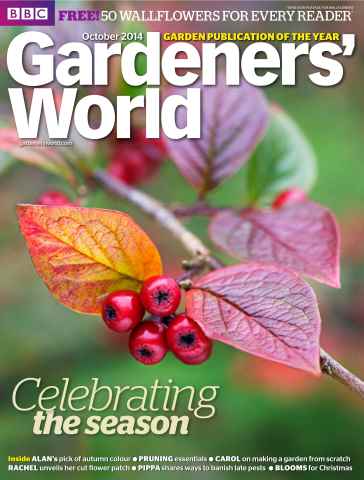 BBC Gardeners’ World Magazine issue October 2014