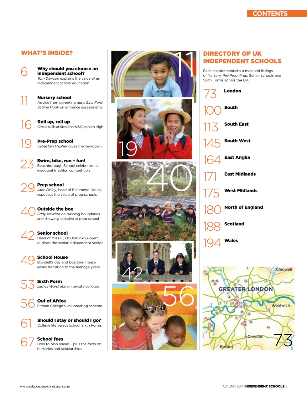 Independent School Parent Preview Pages