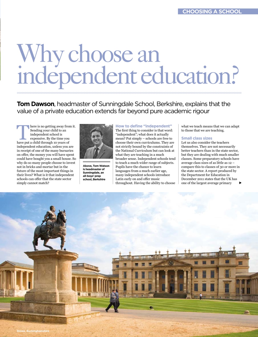 Independent School Parent Preview Pages