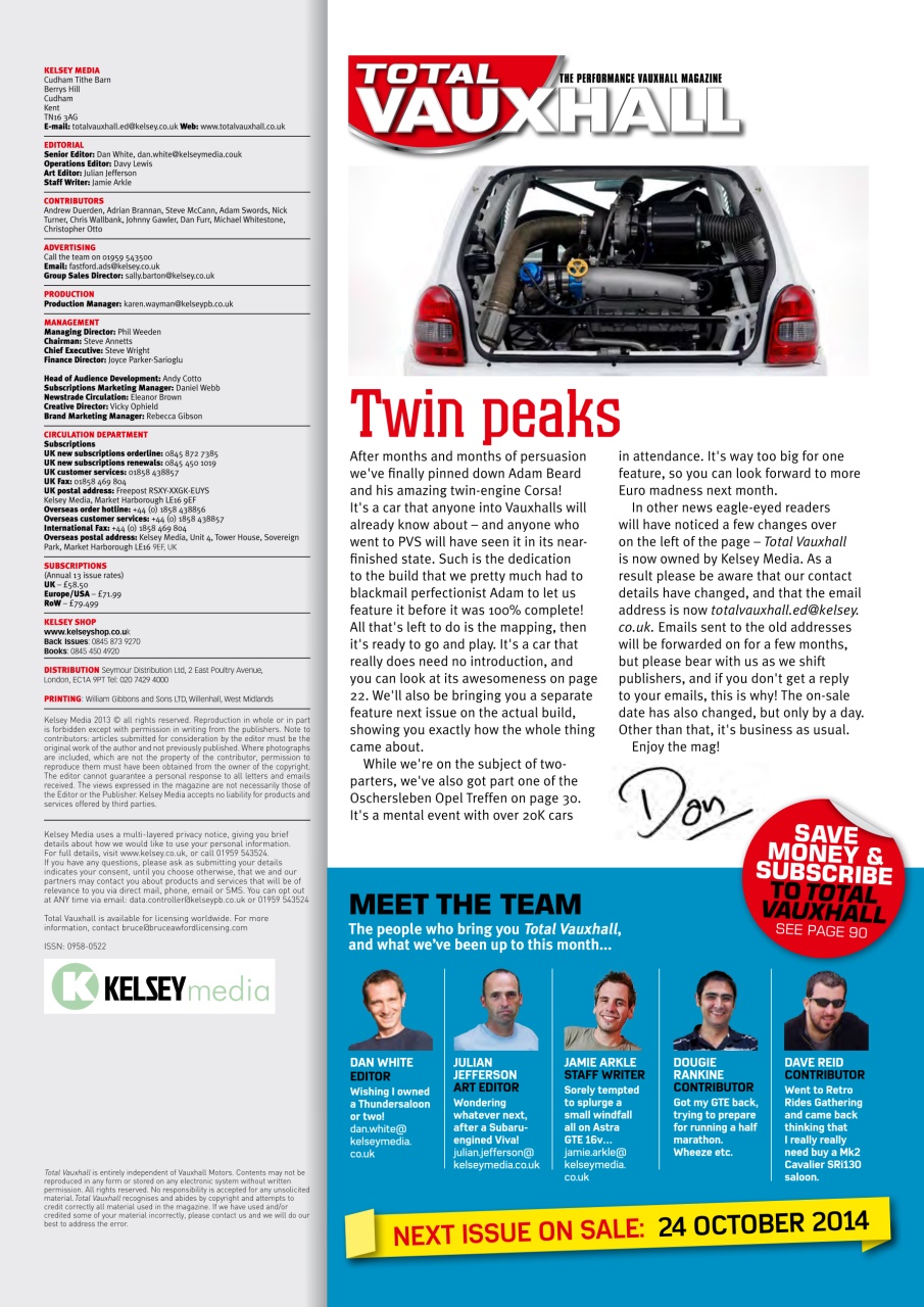 Performance Vauxhall Preview Pages