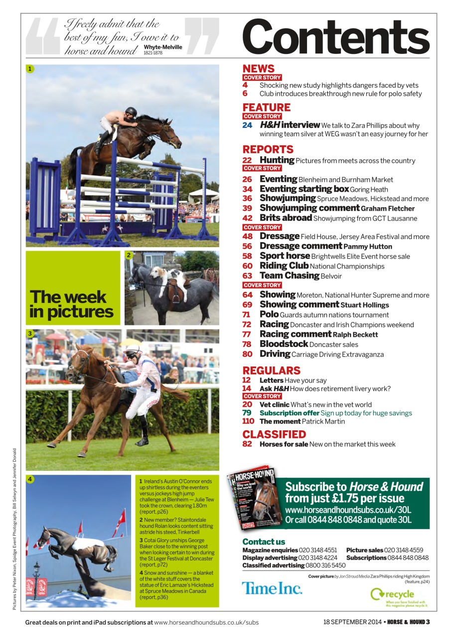 Horse & Hound Preview Pages