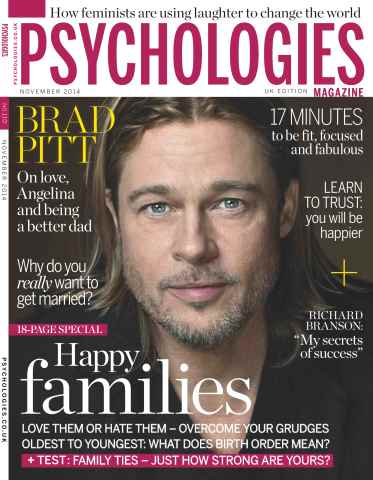 Psychologies issue No.110 Brad Pitt