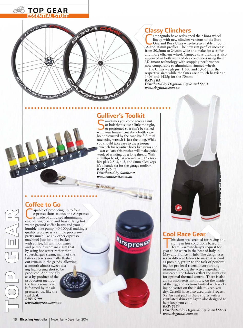 Bicycling Australia Preview Pages