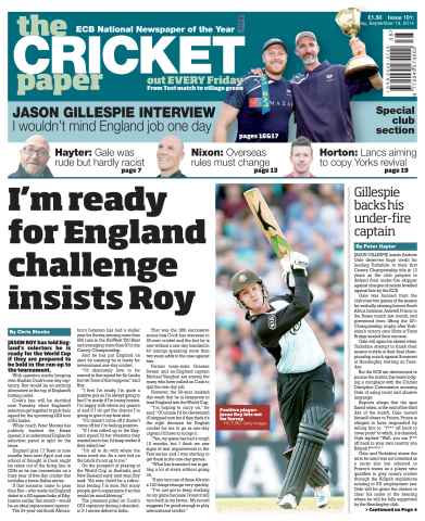 The Cricket Paper issue 19th September 2014