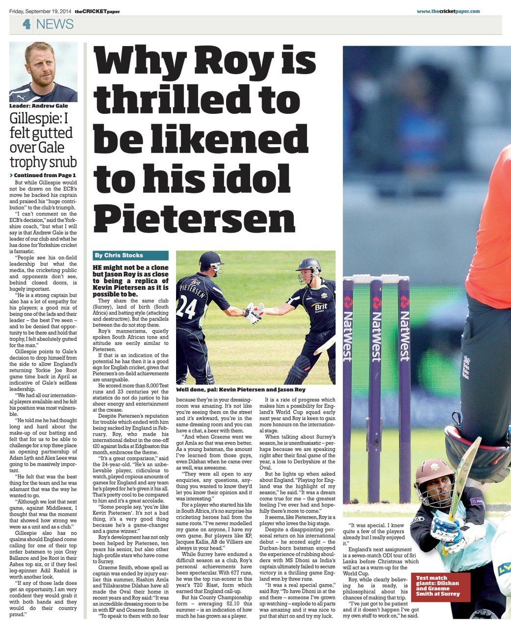 The Cricket Paper Preview Pages