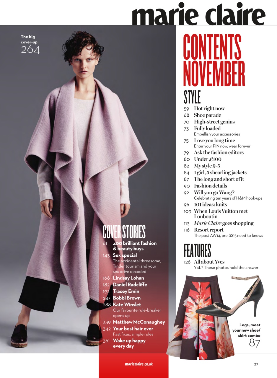 Marie Claire Preview Pages