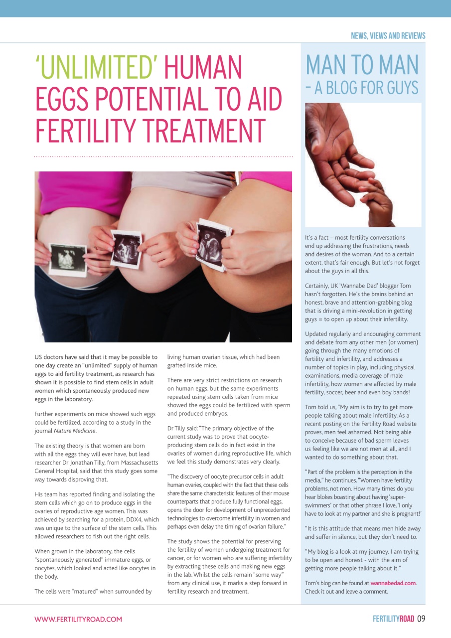 Fertility Road Magazine US Edition Preview Pages