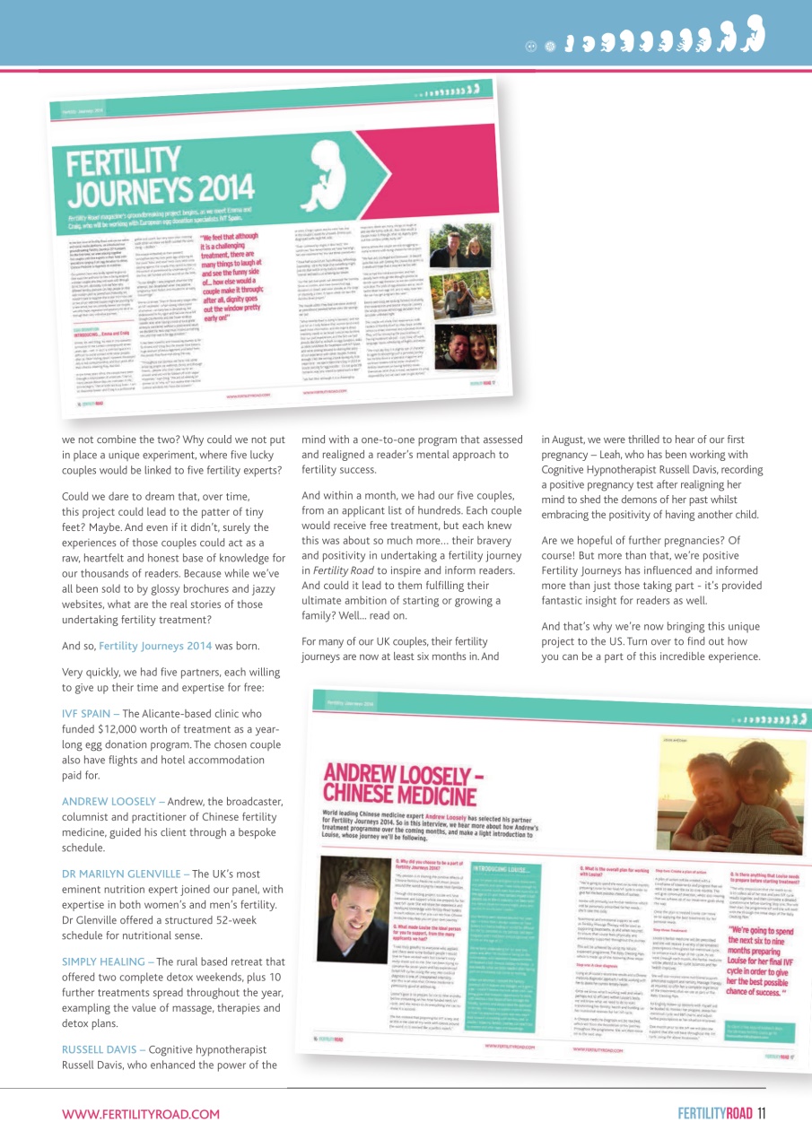 Fertility Road Magazine US Edition Preview Pages