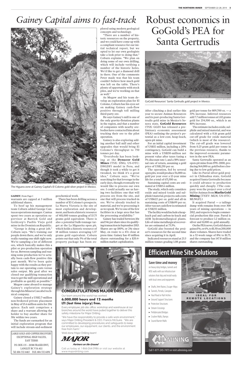 The Northern Miner Preview Pages