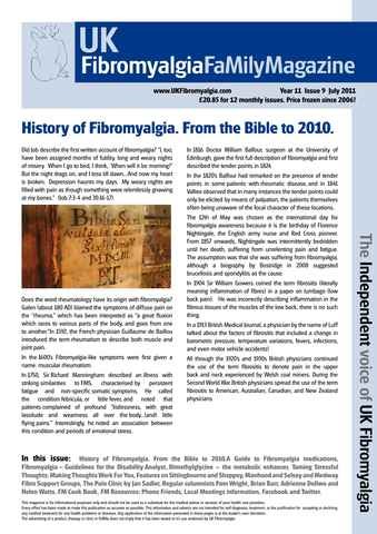 Fibromyalgia Magazine issue July 2011