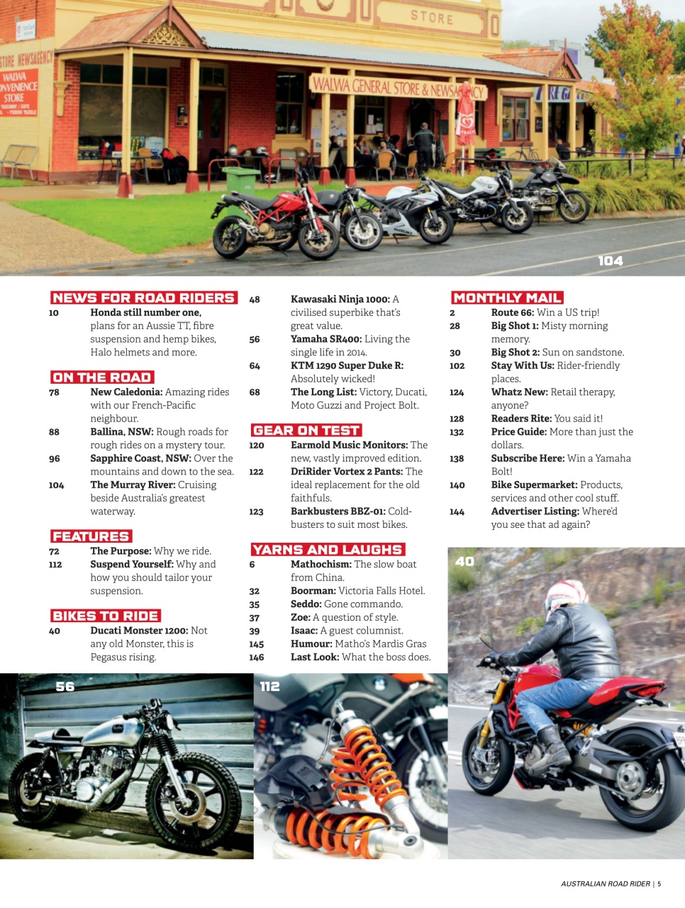 Australian Road Rider Preview Pages