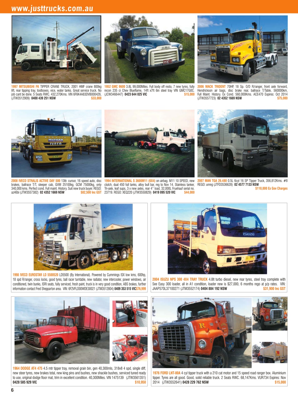 JUST TRUCKS Preview Pages