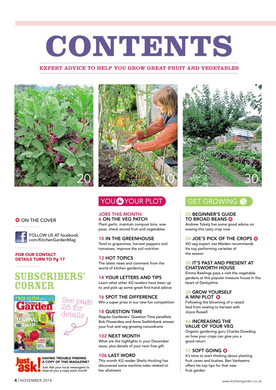 Kitchen Garden Magazine Preview Pages