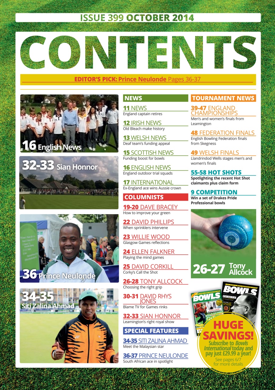 Bowls International Preview Pages