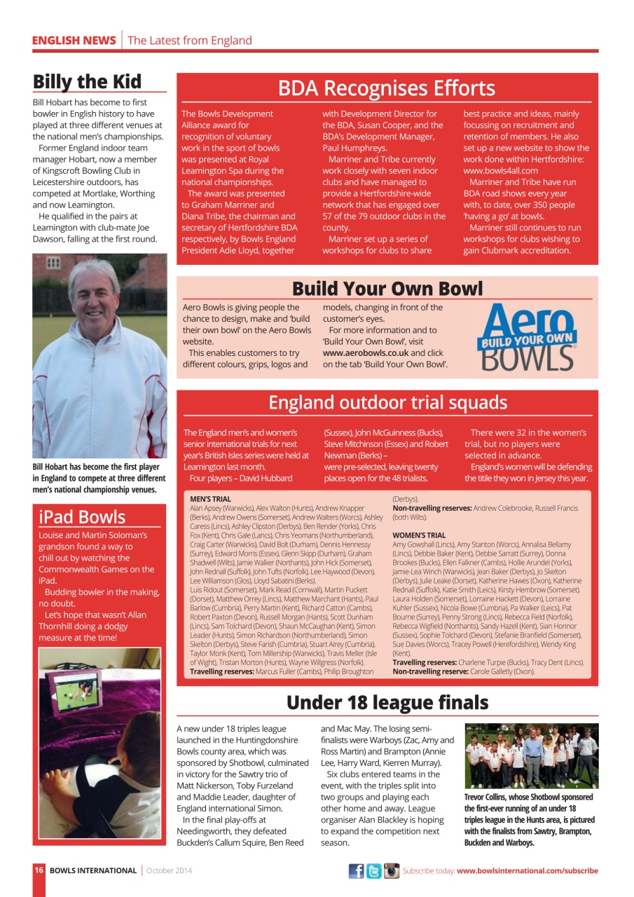 Bowls International Preview Pages