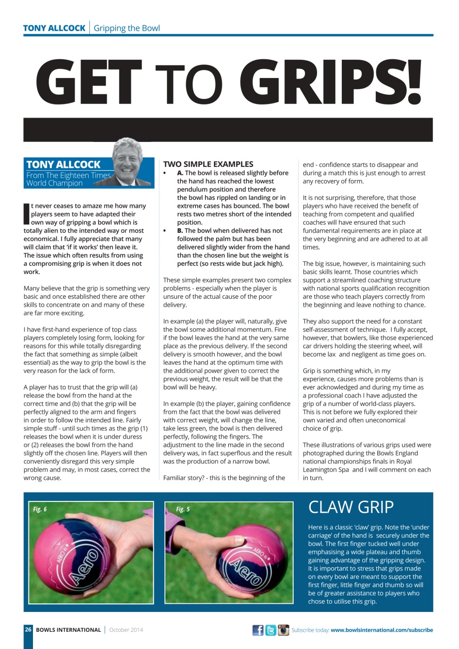 Bowls International Preview Pages