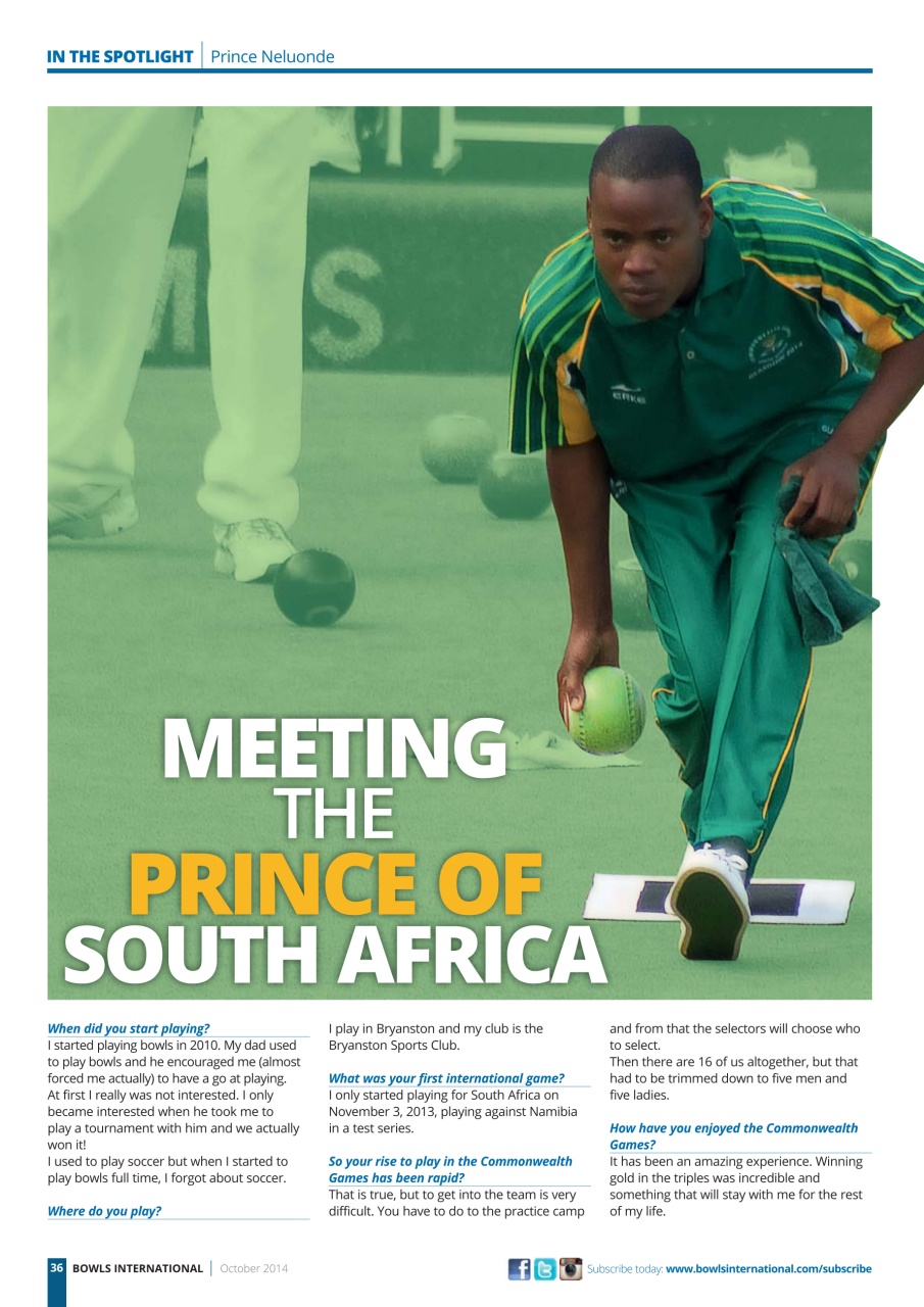 Bowls International Preview Pages