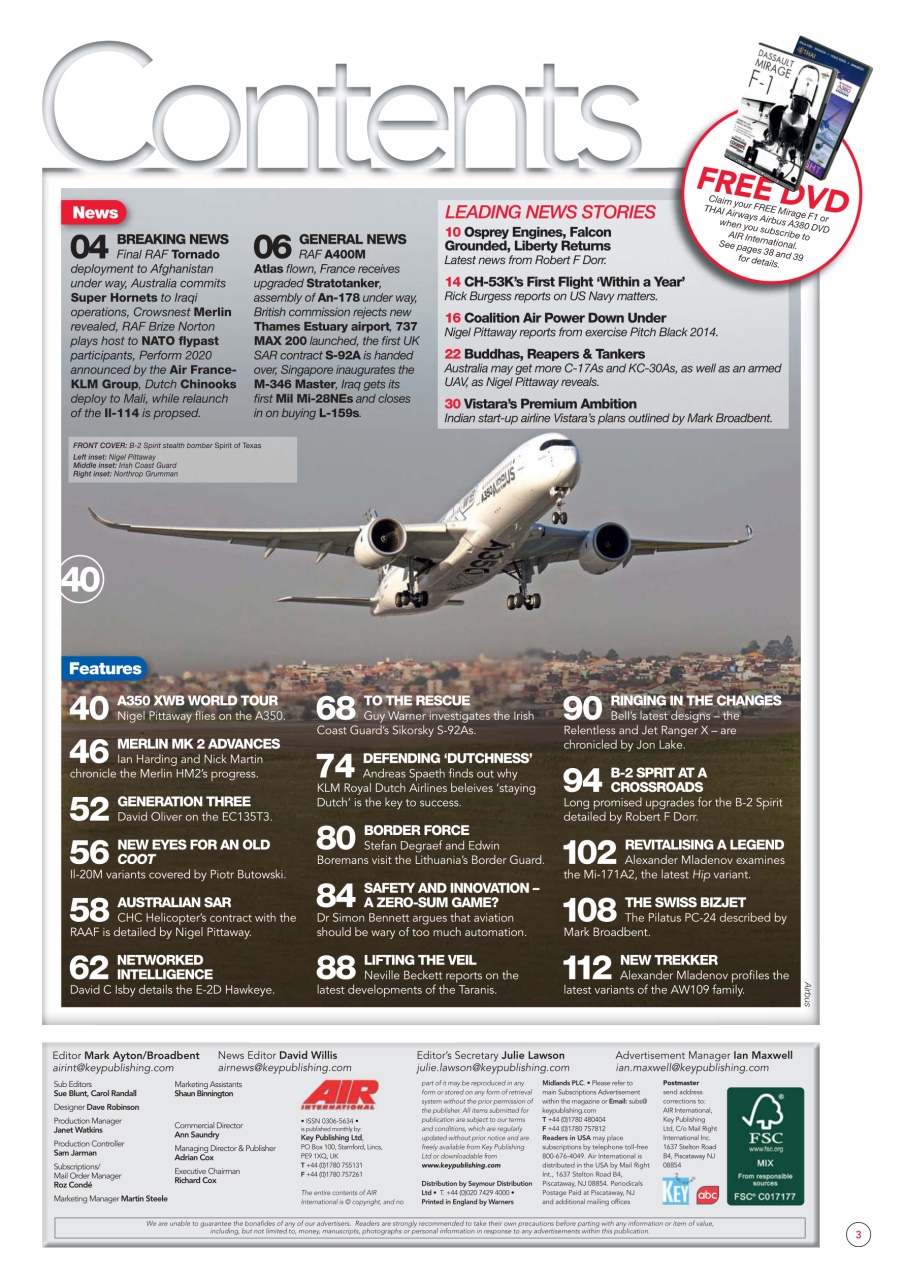 AIR International Preview Pages