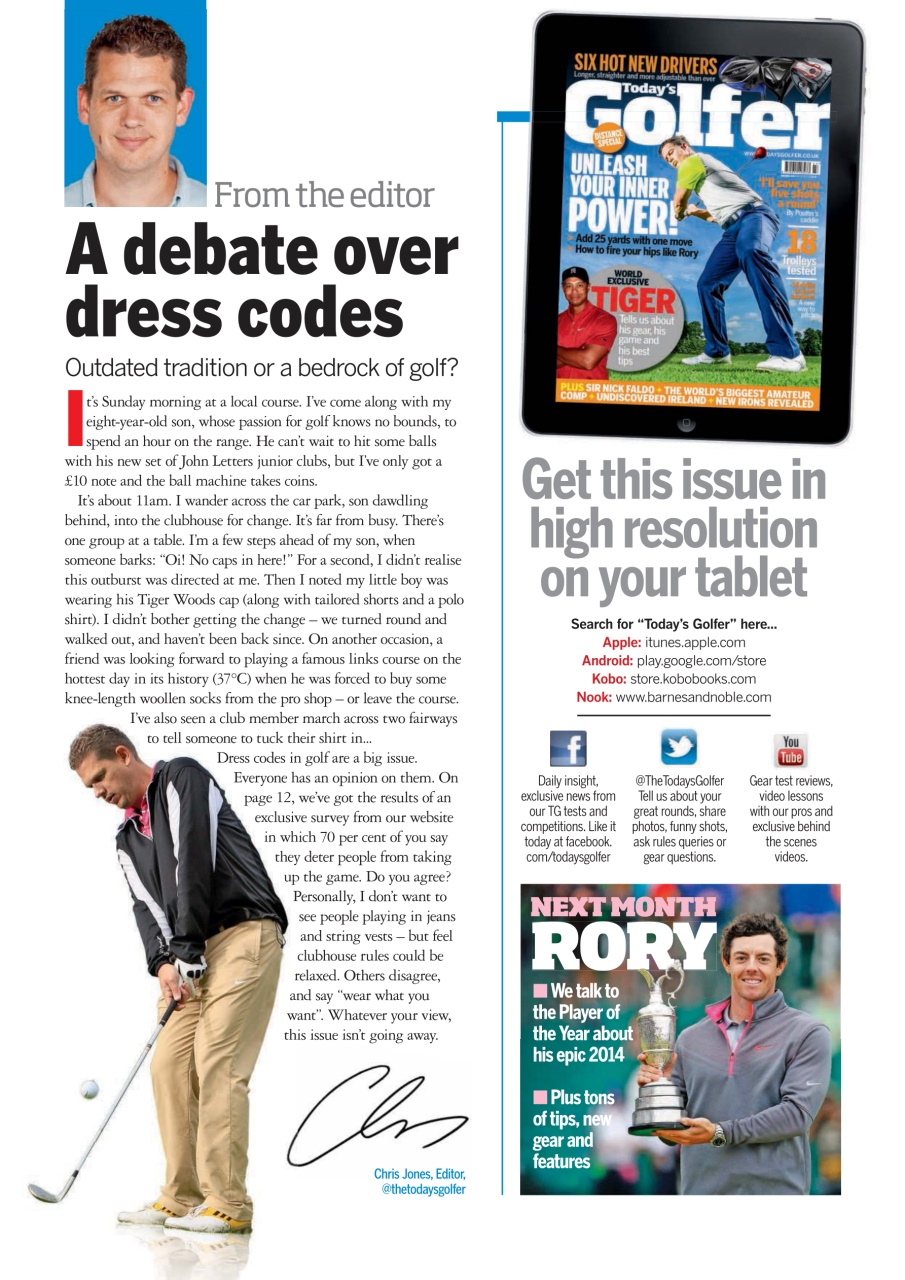 Today's Golfer Preview Pages