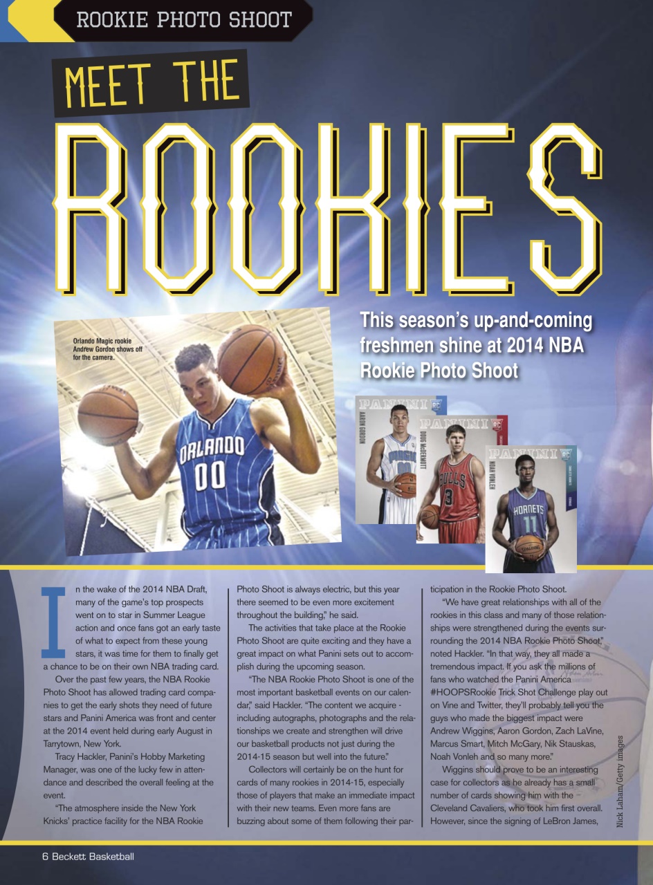 Beckett Basketball Magazine Preview Pages