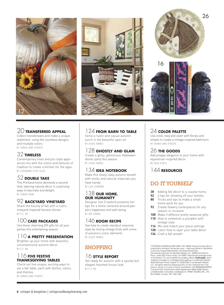 Cottages and Bungalows Preview Pages