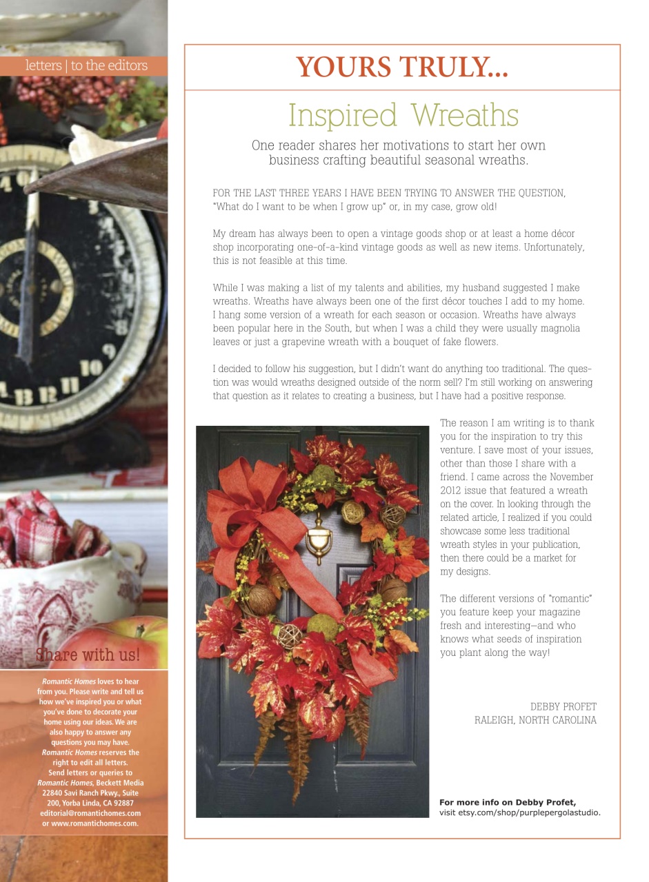 Romantic Homes Preview Pages