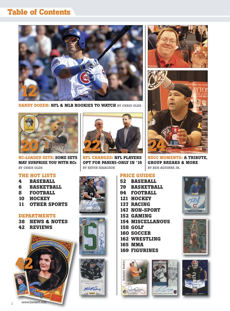 Sports Card Monthly Magazine Preview Pages